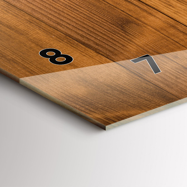 Reloj horizontal Tablas de madera