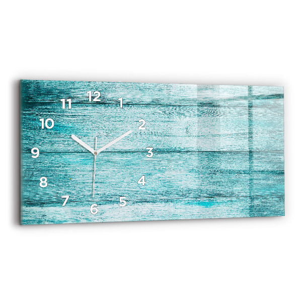 Reloj horizontal Madera vieja azul