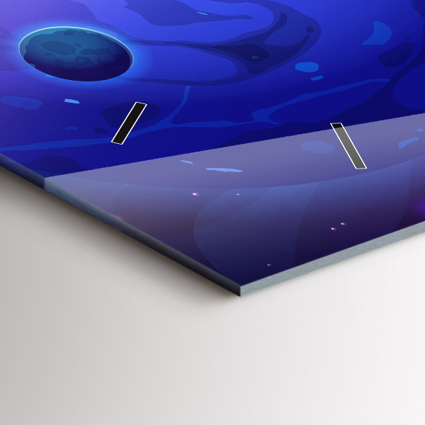 Reloj de cristal horizontal Galaxia de planetas