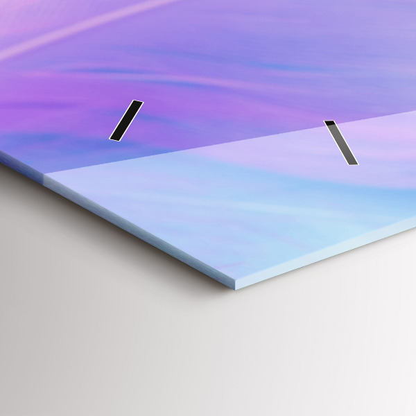 Reloj horizontal Plumas de colores