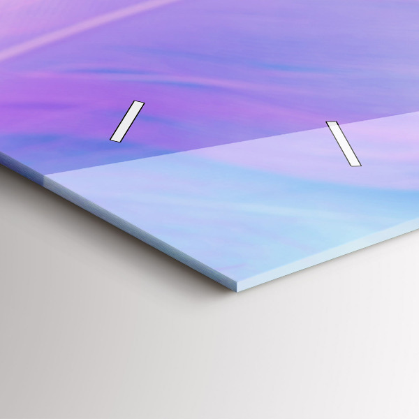 Reloj horizontal Plumas de colores