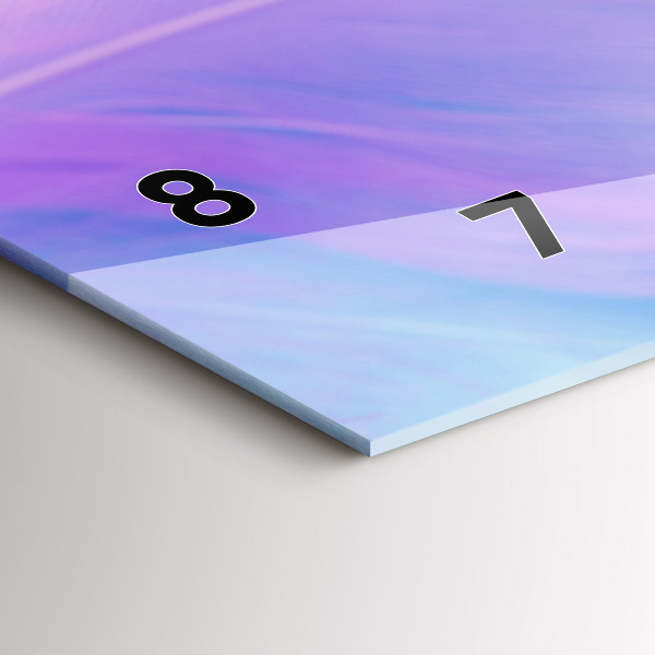 Reloj horizontal Plumas de colores