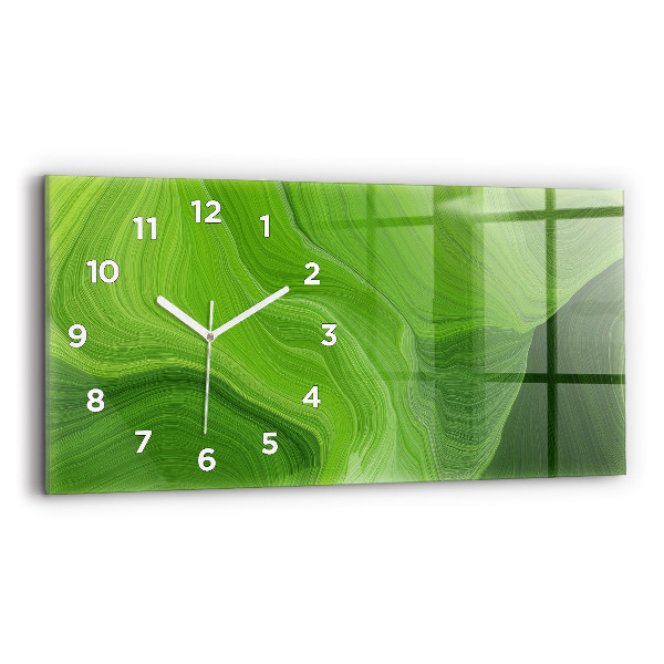 Reloj de cristal horizontal Olas modernas