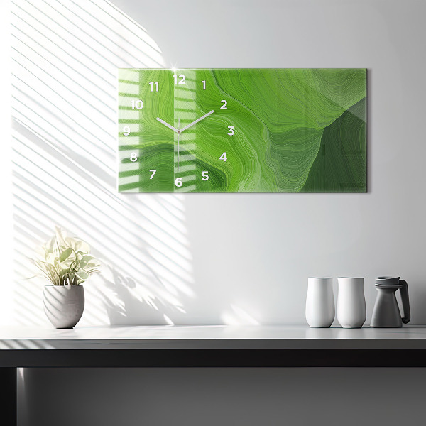 Reloj de cristal horizontal Olas modernas