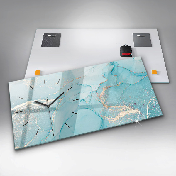 Reloj horizontal Mármol decorativo