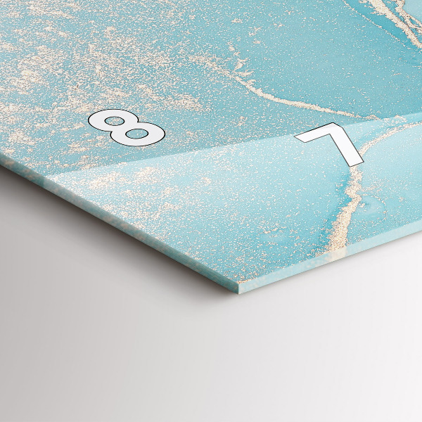 Reloj horizontal Mármol decorativo