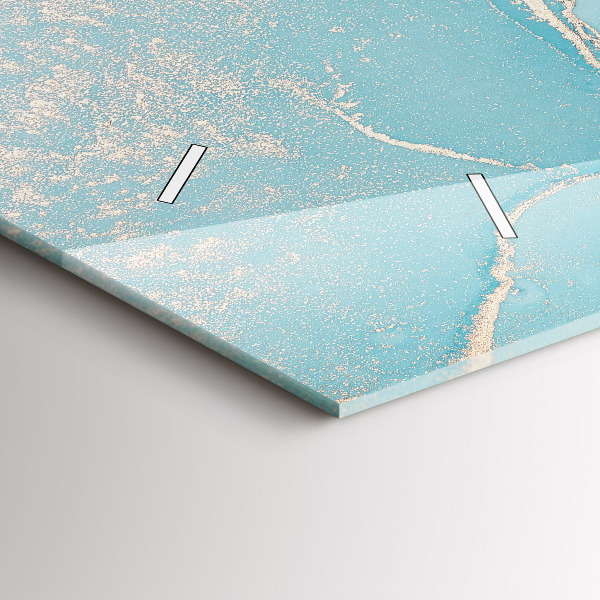 Reloj horizontal Mármol decorativo