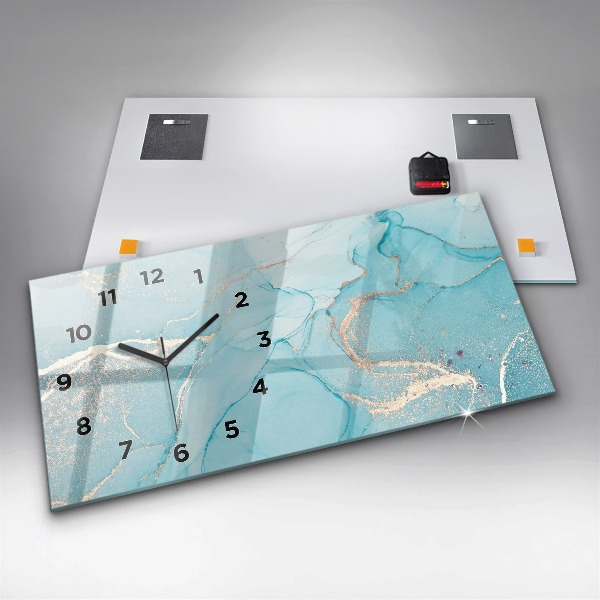 Reloj horizontal Mármol decorativo