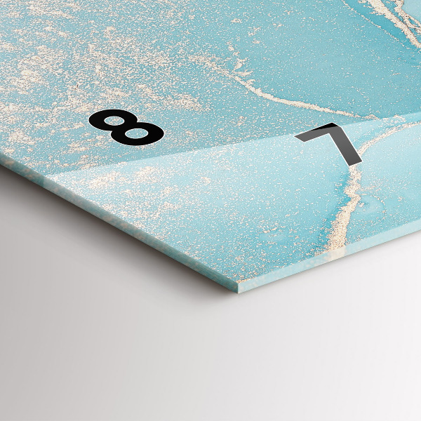 Reloj horizontal Mármol decorativo