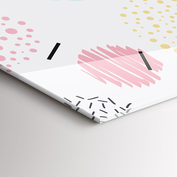 Reloj de cristal horizontal Patrón geométrico