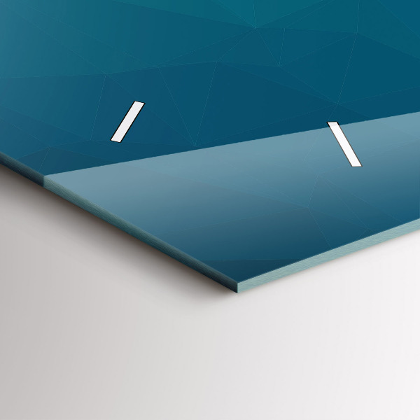 Reloj de cristal horizontal Abstracción marina