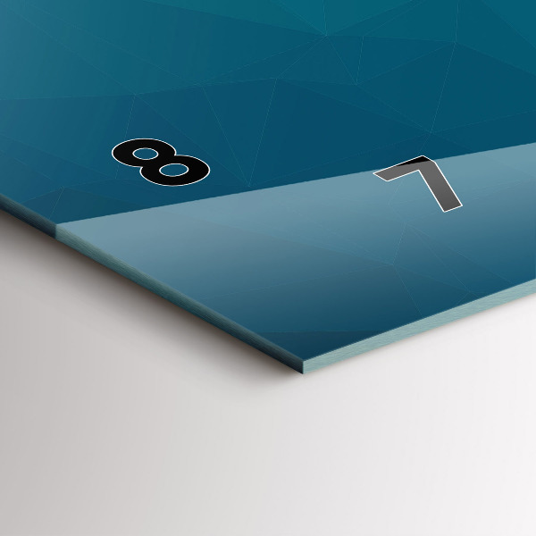 Reloj de cristal horizontal Abstracción marina