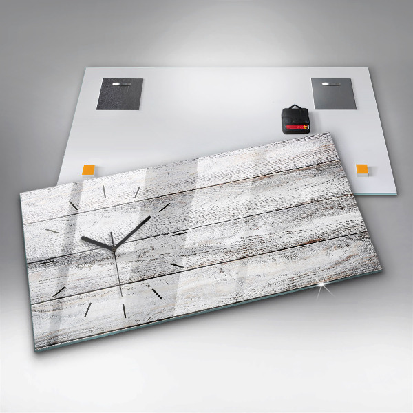 Reloj de cristal horizontal Tablas pintadas
