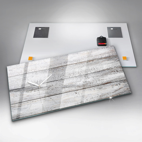 Reloj de cristal horizontal Tablas pintadas
