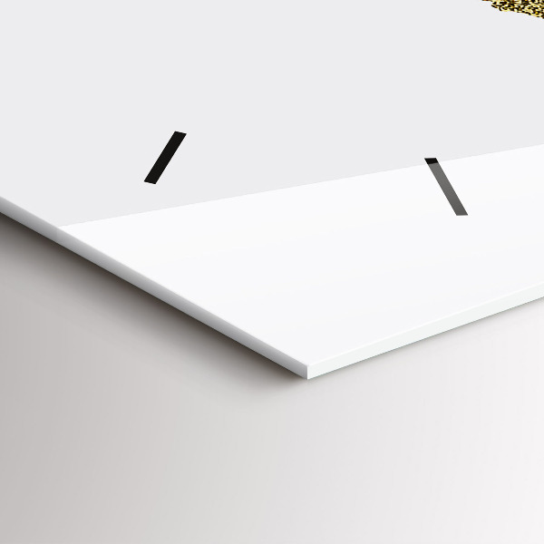 Reloj de cristal horizontal Mapamundi