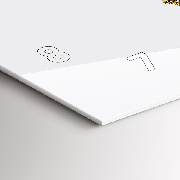 Reloj de cristal horizontal Mapamundi