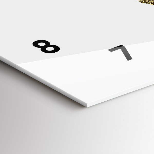 Reloj de cristal horizontal Mapamundi