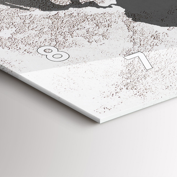 Reloj horizontal Mapamundi de hormigón