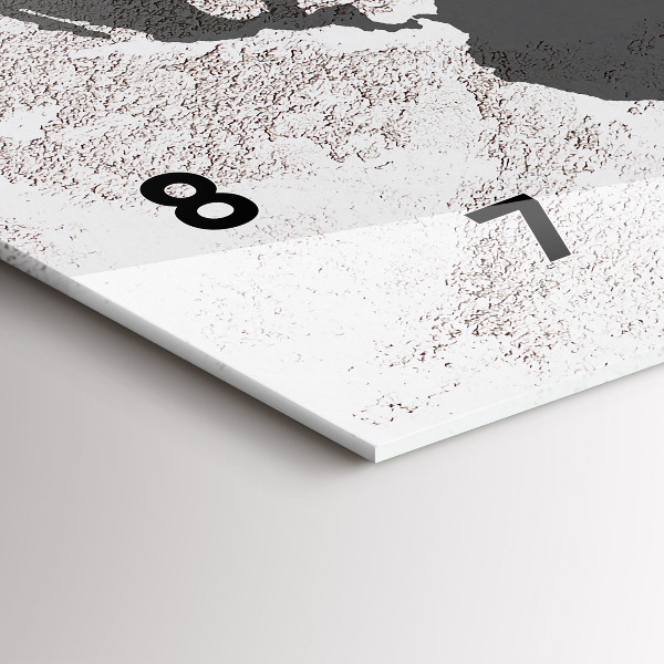 Reloj horizontal Mapamundi de hormigón