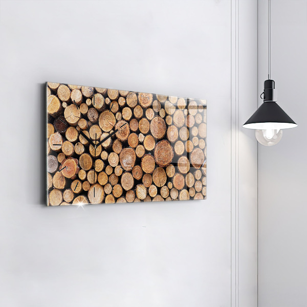 Reloj de cristal horizontal Anillos de árboles