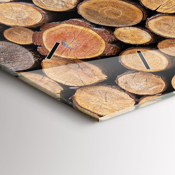 Reloj de cristal horizontal Anillos de árboles