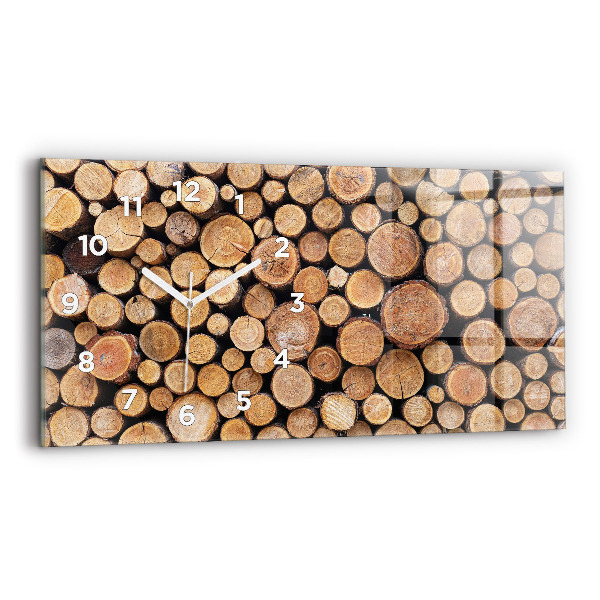Reloj de cristal horizontal Anillos de árboles