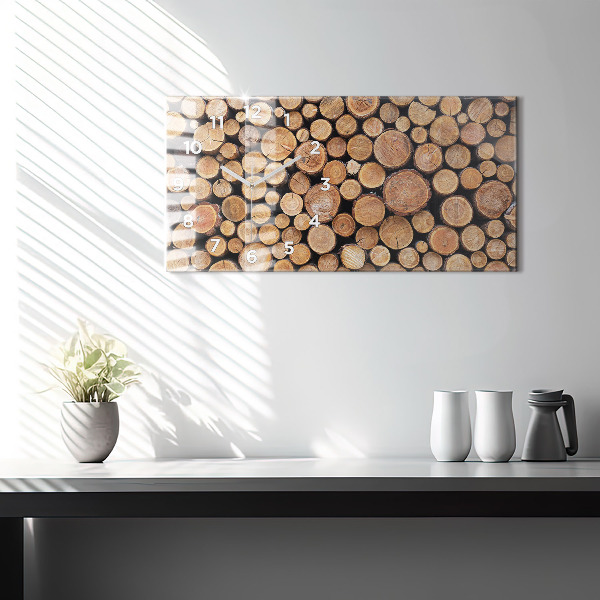 Reloj de cristal horizontal Anillos de árboles