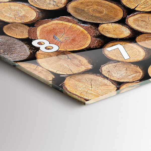 Reloj de cristal horizontal Anillos de árboles