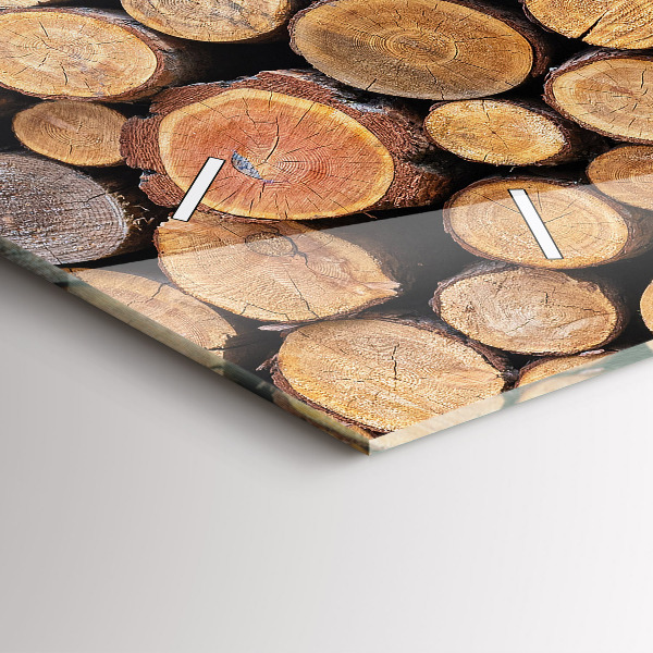 Reloj de cristal horizontal Anillos de árboles