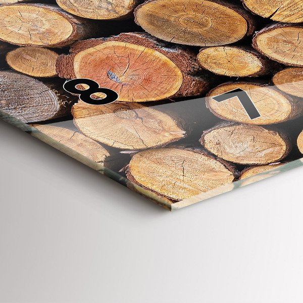 Reloj de cristal horizontal Anillos de árboles