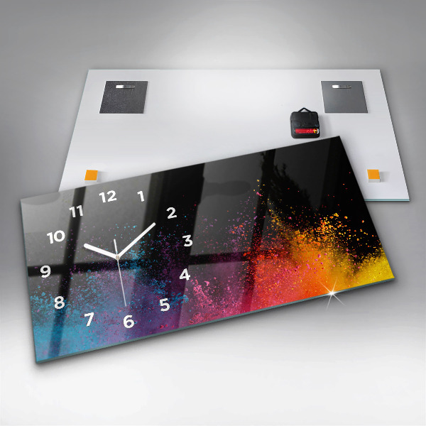 Reloj horizontal Explosión de colores