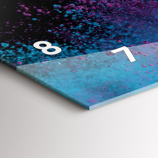 Reloj horizontal Explosión de colores