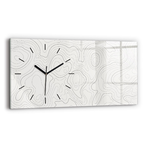 Reloj horizontal Manchas abstractas