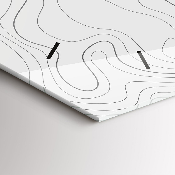 Reloj horizontal Manchas abstractas