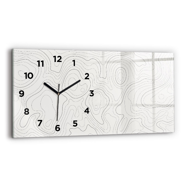 Reloj horizontal Manchas abstractas
