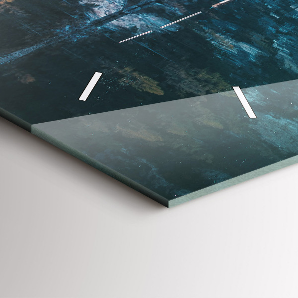 Reloj de cristal horizontal Barcos en un lago