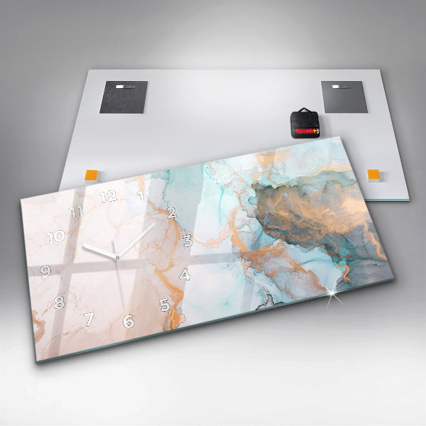 Reloj de cristal horizontal Imagen abstracta