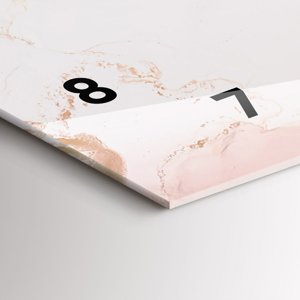 Reloj de cristal horizontal Imagen abstracta