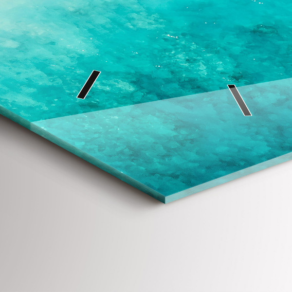 Reloj de cristal horizontal Playa de arena de mar