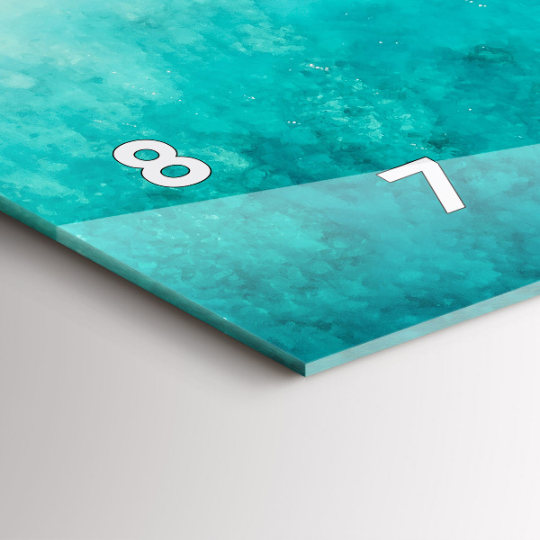 Reloj de cristal horizontal Playa de arena de mar