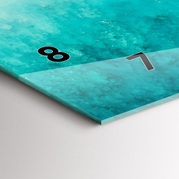 Reloj de cristal horizontal Playa de arena de mar