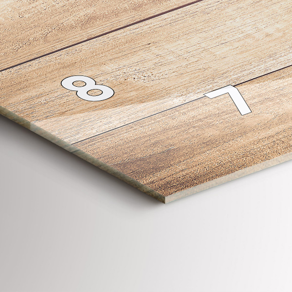 Reloj de cristal horizontal Textura de madera