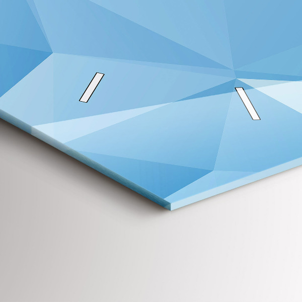 Reloj de cristal horizontal Triángulos abstracto