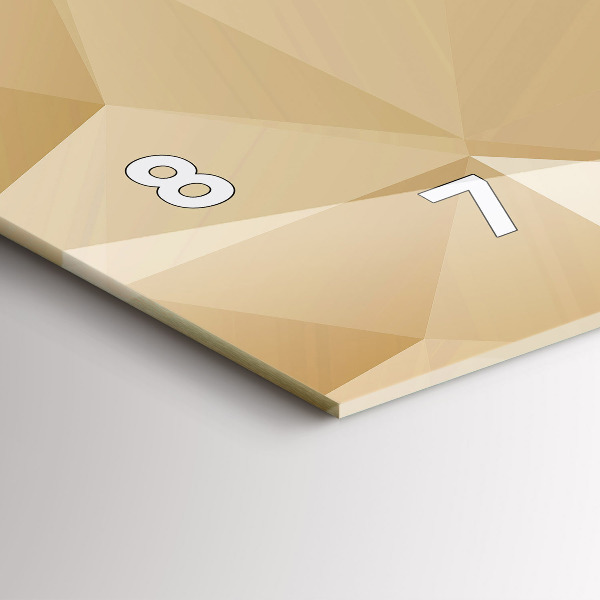 Reloj horizontal Triángulos abstractos