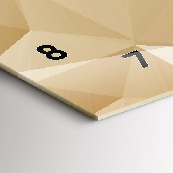 Reloj horizontal Triángulos abstractos