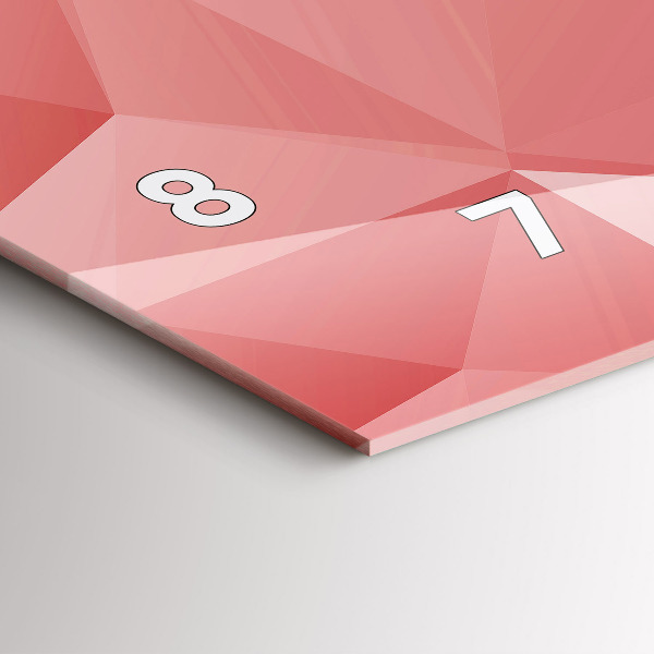 Reloj horizontal Triángulos abstracto