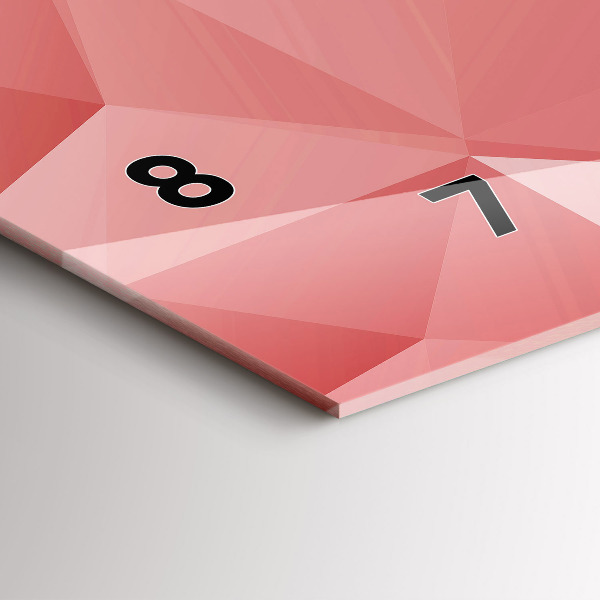 Reloj horizontal Triángulos abstracto