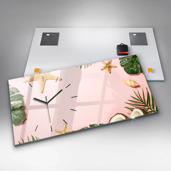 Reloj de cristal horizontal Ambiente veraniego