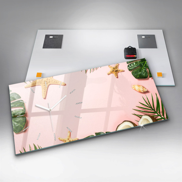 Reloj de cristal horizontal Ambiente veraniego