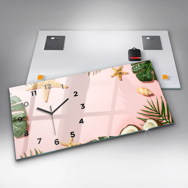 Reloj de cristal horizontal Ambiente veraniego